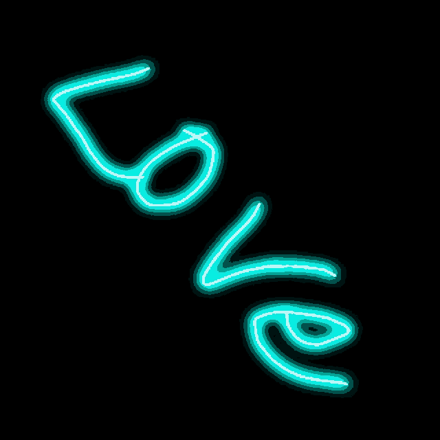 a neon sign that says love on it
