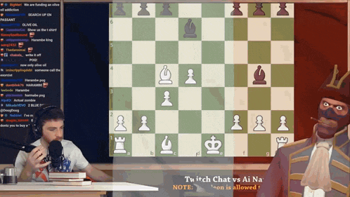 a man is playing a game of chess on a computer screen