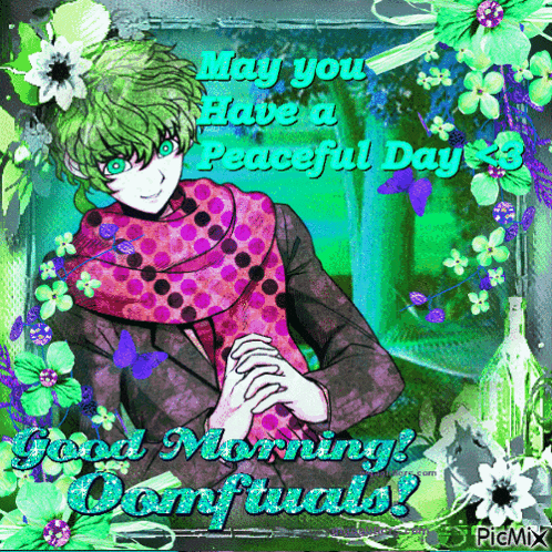a greeting card that says may you have a peaceful day 3