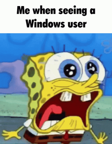 Linux Windows GIF - Linux Windows Spongebob GIFs