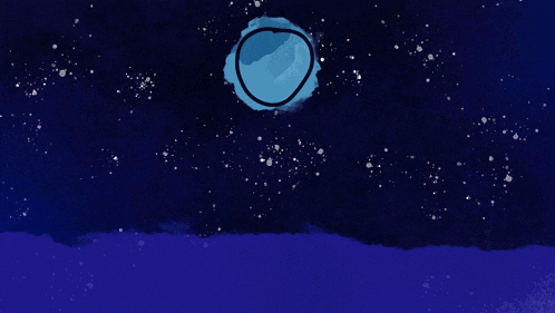 a cartoon drawing of a circle in the middle of a cloud