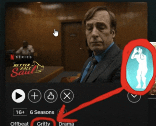 a screenshot of better call saul shows a man in a suit