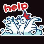 救命 GIF - Chicken Help Drowning GIFs