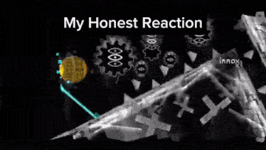 a black and white image with the words " my honest reaction " at the top