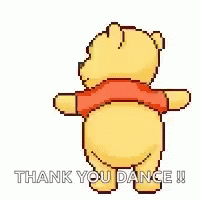 Winnie The Pooh Dance GIF - Winnie The Pooh Dance Thank You GIFs