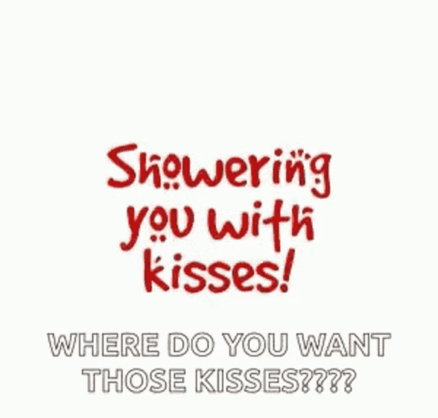 a bunch of red lips with the words where do you want those kisses written on it