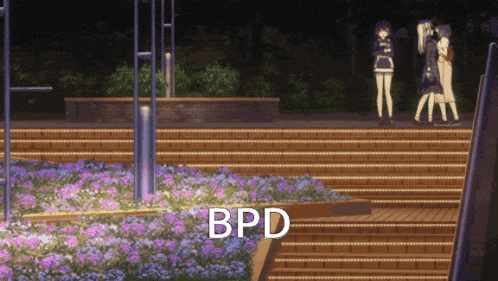 the word bpd is on the bottom of a picture