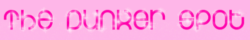 a pink background with the words the dunker spot