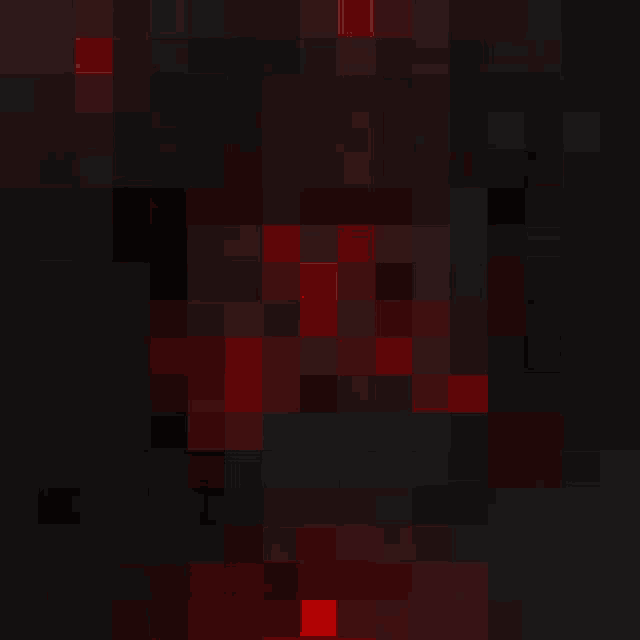 a black background with red squares that look like a cat 's eyes