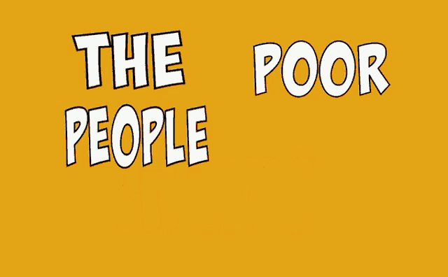a yellow sign that says while the rich brunch