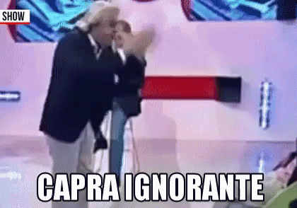 Sgarbi Vittorio Sgarbi Capra Ignorante E Bestia Ti Odio Stupido Stupida Scemo Scema GIF - Vittorio Sgarbi Ignorant Beast Hate You GIFs