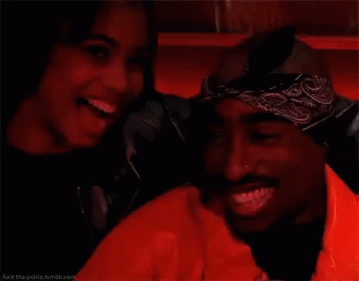 Pac Tupac GIF - Pac Tupac Laughing Couple GIFs