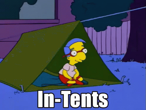In Tents GIF - Milhouse Simpsons Intense GIFs