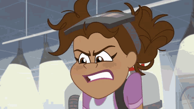 a cartoon character is making a funny face
