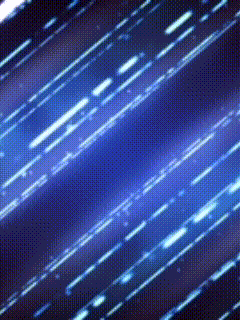 a blue background with a lot of lines and lights
