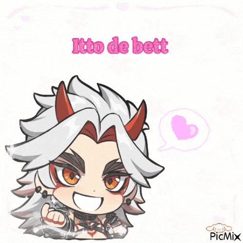 a picture of a demon with the name itto de bett