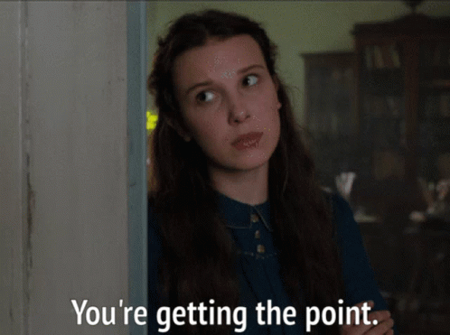 Youre Getting The Point Enola Holmes GIF - Youre Getting The Point Enola Holmes Millie Bobby Brown GIFs
