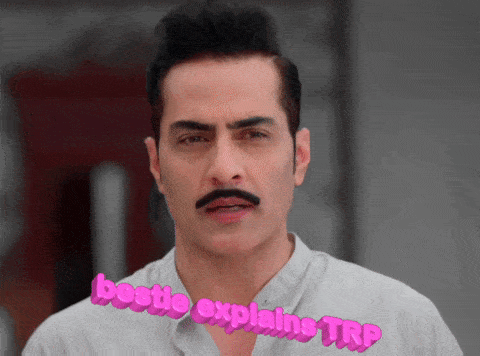 a man with a mustache and the words " bestie explains trp " on the bottom