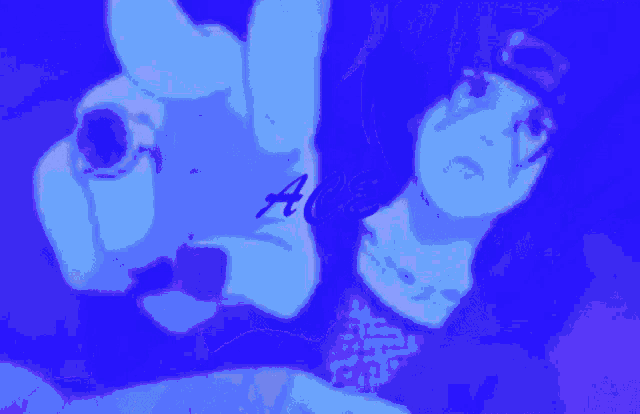 a blue background with the word ace in the corner