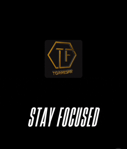 a black background with a logo for torrefit and the words stay focused