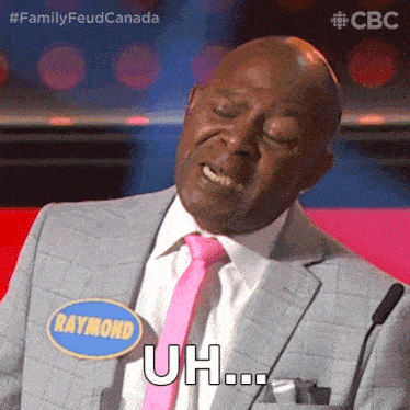 Uh Family Feud Canada GIF - Uh Family Feud Canada Thinking GIFs