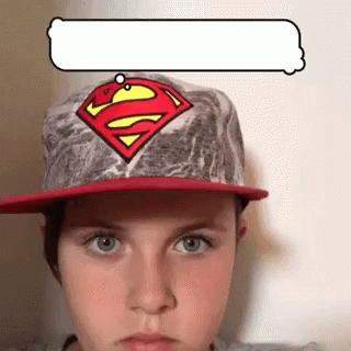 Think Think Think Superman Cap GIF - Think Think Think Superman Cap Make Faces GIFs