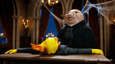 a picture of a pig and a duck with the words minimax hailuo ai on the bottom