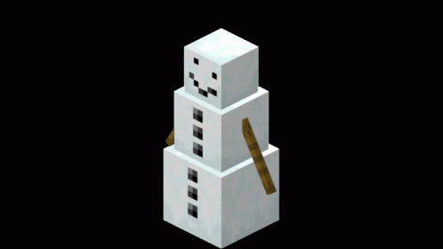 Snowman Minecraft GIF - Snowman Minecraft Snow GIFs