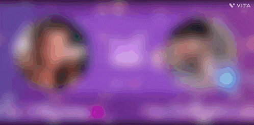a purple background with a white circle in the center