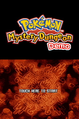 a pokemon mystery dungeon demo screen shows a circle with hands on it