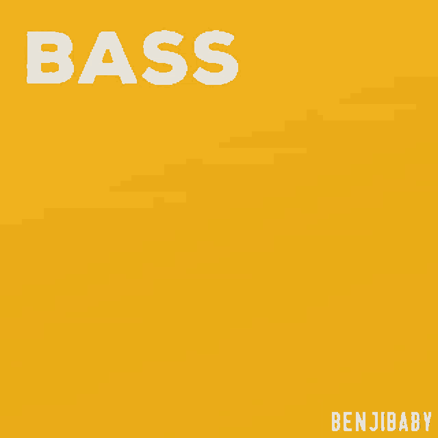 a yellow background with the words bass bass wir brauchen bass