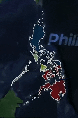 a map of the philippines with the word philipines in the background