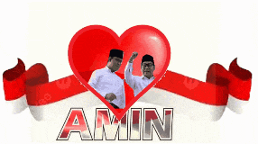 a heart with two men inside of it and the word amin