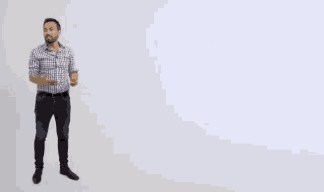 a man standing in front of a white background with the words that 's remarkable on it