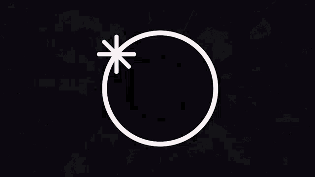 a colorful circle with a diamond in the center