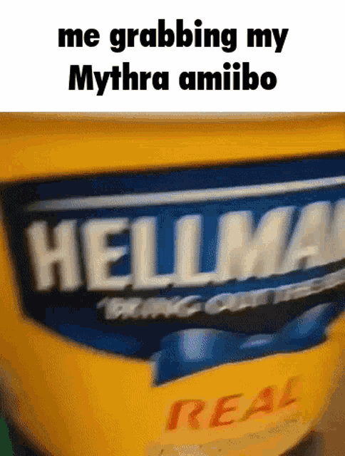 a close up of a jar of hellman 's mayonnaise