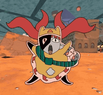 a cartoon drawing of a cat wearing a crown and a cape