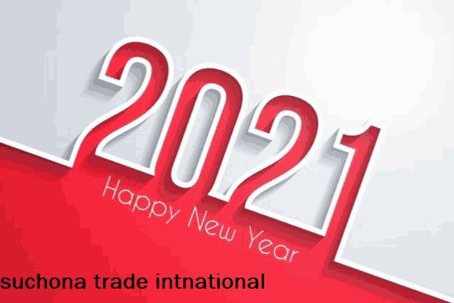 a poster that says happy new year 2021