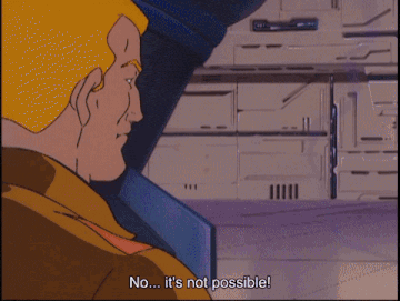 a cartoon of a man saying " no ... it 's not possible "