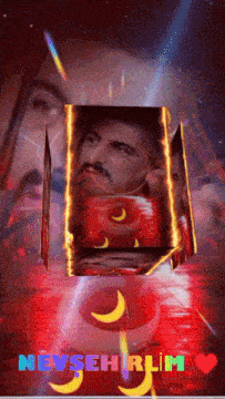 a picture of a man in a cube with the words nevsehirlim on it