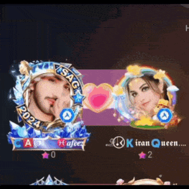 a man and a woman are standing next to each other and the man 's name is hasan