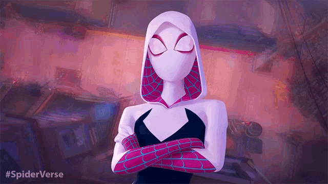 Staring At You Gwendolyn Stacy GIF - Staring At You Gwendolyn Stacy Spider Gwen GIFs