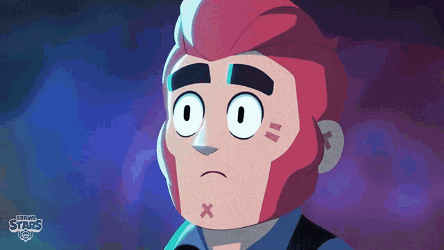 a cartoon character with the word brawl stars on the bottom right