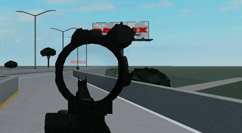 a computer generated image of a road with a billboard for tb trucks