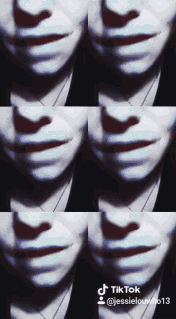 a close up of a woman 's face with tiktok written on the bottom right