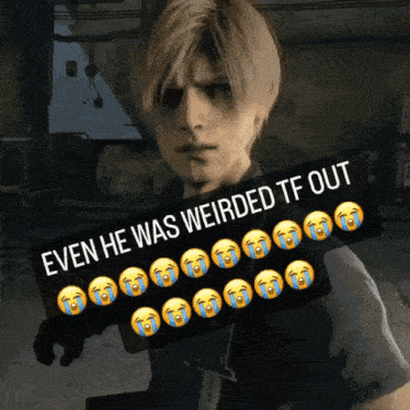 Leon Kennedy Resident Evil GIF - Leon Kennedy Resident Evil Even He Was Weirded Tf Out GIFs