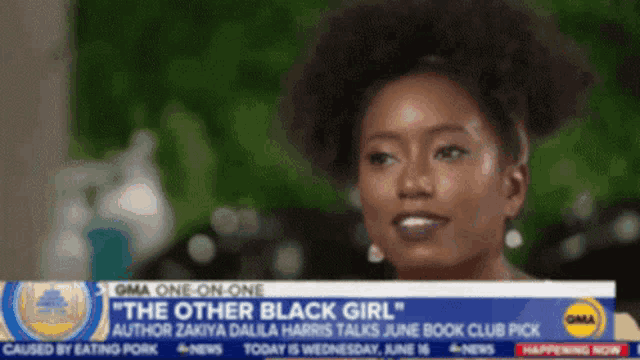 a woman is on a gma one-on-one show