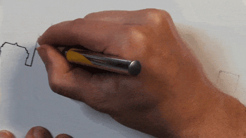 Inking The Drawing Peter Draws GIF - Inking The Drawing Peter Draws Applying Ink GIFs