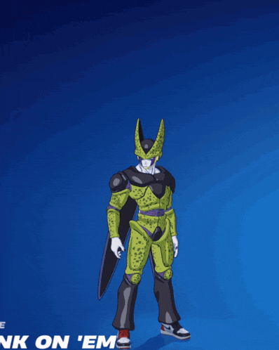 cell playing basketball with the words ' nk on em ' below him