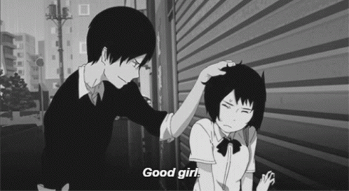 Anime Good Girl GIF - Anime Good Girl Teasing GIFs